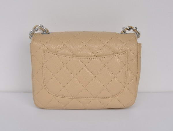 Chanel 2.55 mini Flap Bag 1115 Beige Sheepskin Silver Hardware Chanel 2.55 mini Flap Bag 1115 Beige Sheepskin Silver Hardware