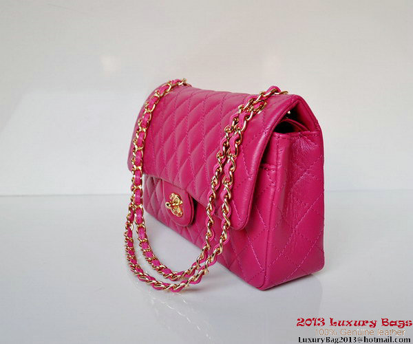 Chanel A01112 Classic Flap Bag Plum Sheepskin Gold Chanel A01112 Classic Flap Bag Plum Sheepskin Gold