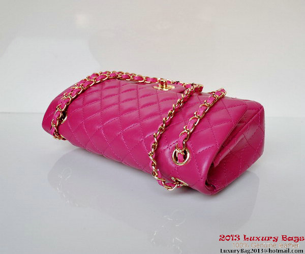 Chanel A01112 Classic Flap Bag Plum Sheepskin Gold Chanel A01112 Classic Flap Bag Plum Sheepskin Gold