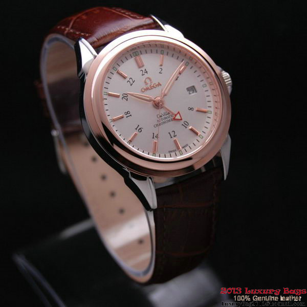 OMEGA DE VILLE Automatic Chronometer Red Gold on Brown Leather Strap OM77210 OMEGA DE VILLE Automatic Chronometer Red Gold on Brown Leather Strap OM77210