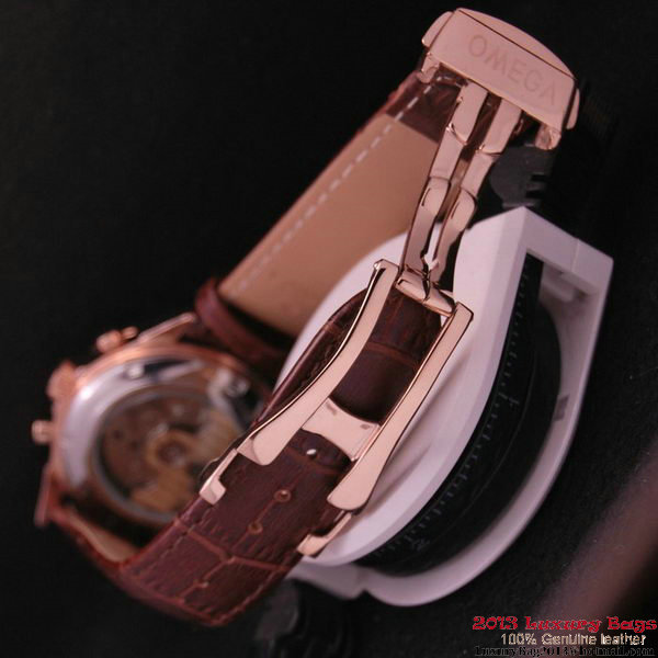 OMEGA DE VILLE CO-AXIAL CHRONOSCOPE Red Gold on Brown Leather Strap OM77426 OMEGA DE VILLE CO-AXIAL CHRONOSCOPE Red Gold on Brown Leather Strap OM77426