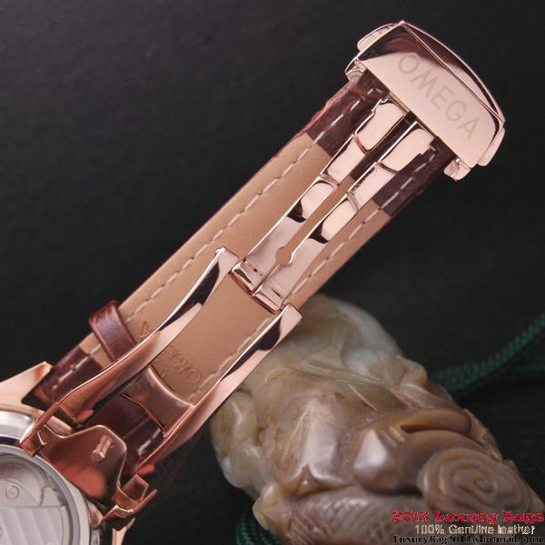 OMEGA DE VILLE CO-AXIAL CHRONOSCOPE Red Gold on Brown Leather Strap OM77426 OMEGA DE VILLE CO-AXIAL CHRONOSCOPE Red Gold on Brown Leather Strap OM77426