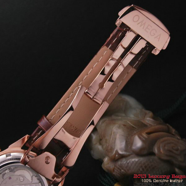 OMEGA DE VILLE CO-AXIAL CHRONOSCOPE Red Gold on Brown Leather Strap OM77426 OMEGA DE VILLE CO-AXIAL CHRONOSCOPE Red Gold on Brown Leather Strap OM77426