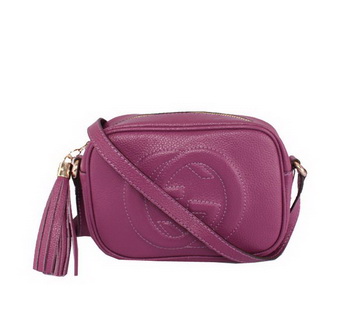 Gucci Soho Calfskin Leather Disco Bag 308364 Purple Gucci Soho Calfskin Leather Disco Bag 308364 Purple