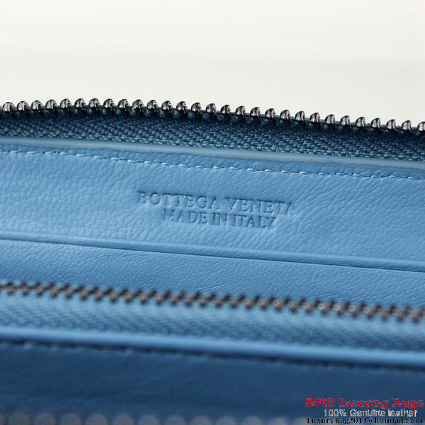 Bottega Veneta Intrecciato Nappa Continental Wallet BV1008 Light Blue Bottega Veneta Intrecciato Nappa Continental Wallet BV1008 Light Blue