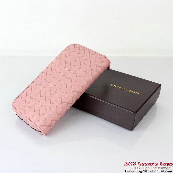 Bottega Veneta Intrecciato Nappa Continental Wallet BV1008 Light Pink Bottega Veneta Intrecciato Nappa Continental Wallet BV1008 Light Pink