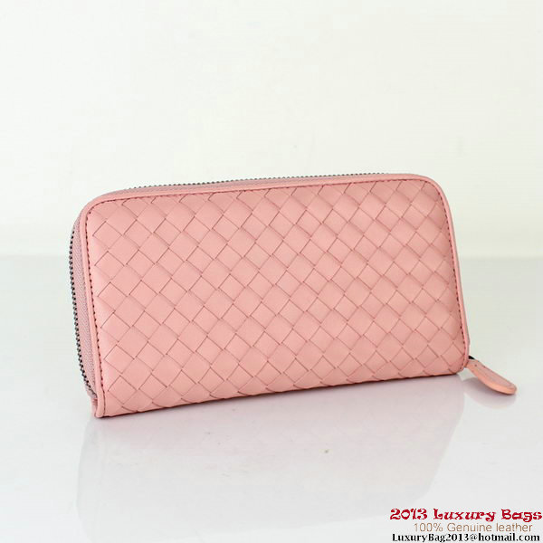 Bottega Veneta Intrecciato Nappa Continental Wallet BV1008 Light Pink Bottega Veneta Intrecciato Nappa Continental Wallet BV1008 Light Pink