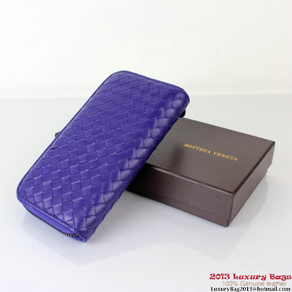 Bottega Veneta Intrecciato Nappa Continental Wallet BV1008 Violet Bottega Veneta Intrecciato Nappa Continental Wallet BV1008 Violet