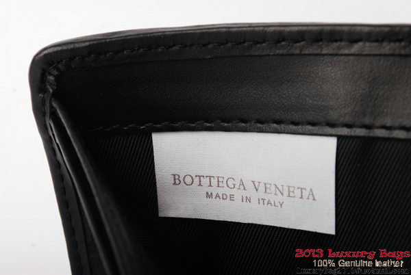 Bottega Veneta Intrecciato Nappa Leather Wallet BV1566 Black Bottega Veneta Intrecciato Nappa Leather Wallet BV1566 Black