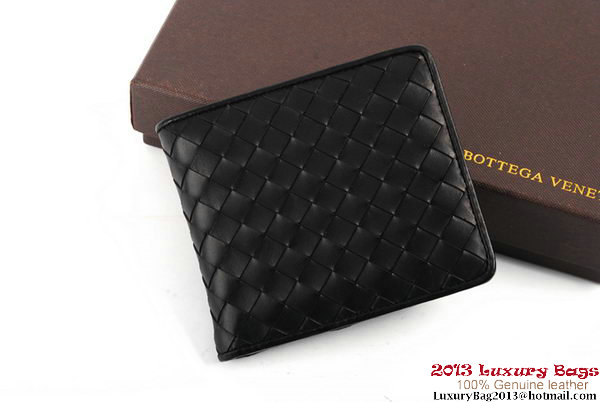 Bottega Veneta Intrecciato Nappa Leather Wallet BV1566 Black Bottega Veneta Intrecciato Nappa Leather Wallet BV1566 Black
