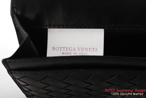Bottega Veneta Intrecciato Nappa Wallet BV1589 Black Bottega Veneta Intrecciato Nappa Wallet BV1589 Black