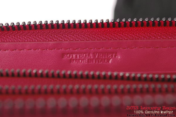 Bottega Veneta Intrecciato Nappa Zippy Wallet BV1571 Peach