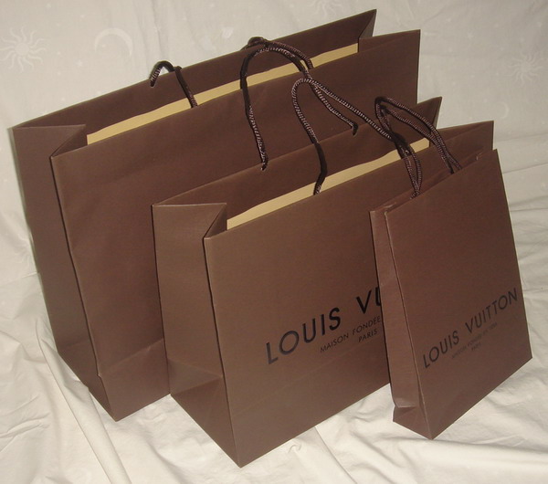 Designer Bags and Shoes Paper Shopper Bag Designer Bags and Shoes Paper Shopper Bag