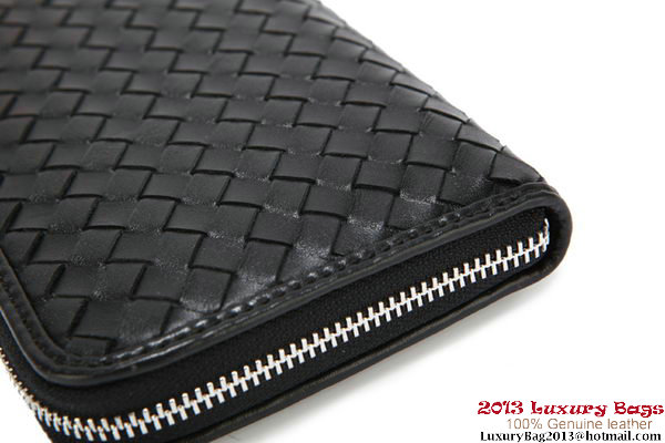 Bottega Veneta Intrecciato Nappa Zippy Wallet 115709-1 Black Bottega Veneta Intrecciato Nappa Zippy Wallet 115709-1 Black