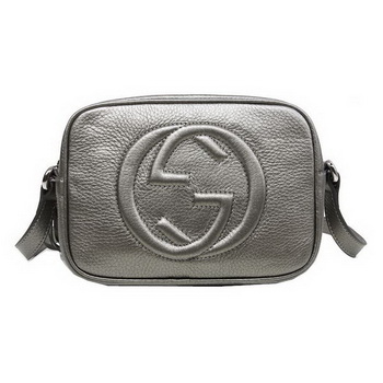 Gucci Soho Calfskin Leather Disco Bag 308364 Silver Gucci Soho Calfskin Leather Disco Bag 308364 Silver