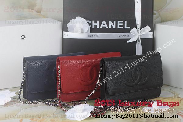 Chanel A48654 Black Original Grainy Leather mini Flap Bag