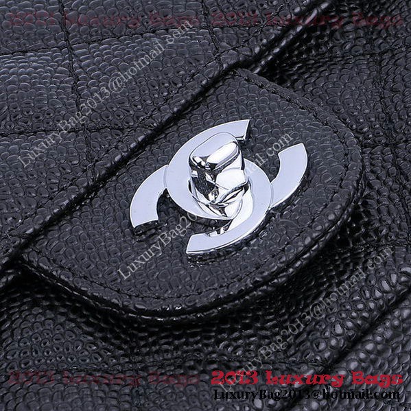 Chanel mini Classic Flap Bag Black Cannage Patterns 1115 Silver Chanel mini Classic Flap Bag Black Cannage Patterns 1115 Silver