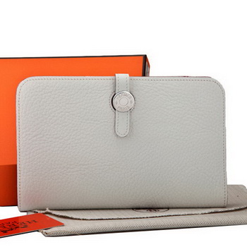 Hermes Dogon Combined Wallet A508 White Hermes Dogon Combined Wallet A508 White