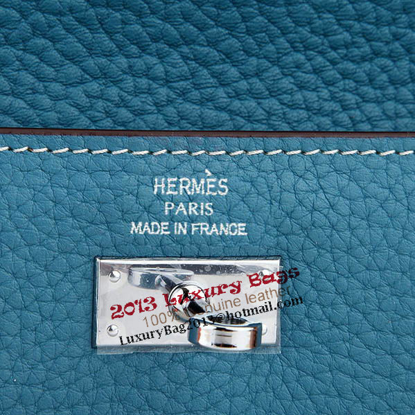 Hermes Kelly Original Leather Bi-Fold Wallet A708 Light Blue Hermes Kelly Original Leather Bi-Fold Wallet A708 Light Blue