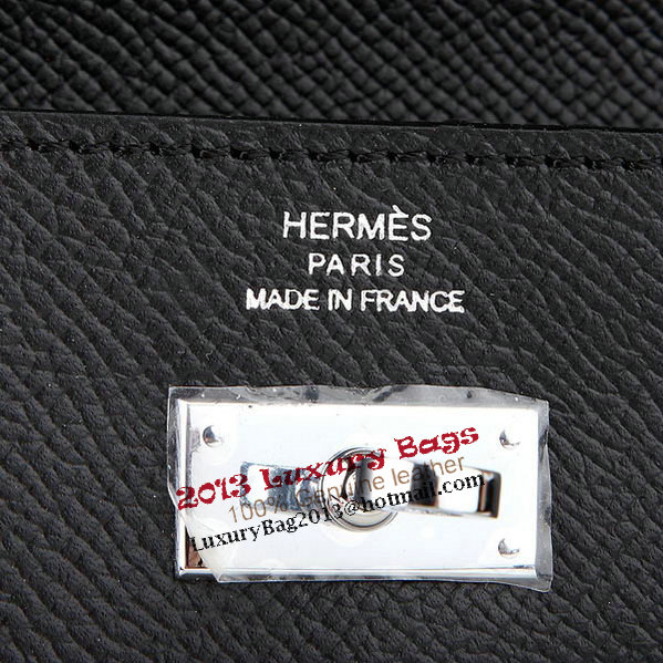 Hermes Kelly Original Saffiano Leather Bi-Fold Wallet A708 Black Hermes Kelly Original Saffiano Leather Bi-Fold Wallet A708 Black