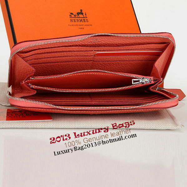 Hermes Zipper Wallet Original Leather A309 Dark Pink Hermes Zipper Wallet Original Leather A309 Dark Pink