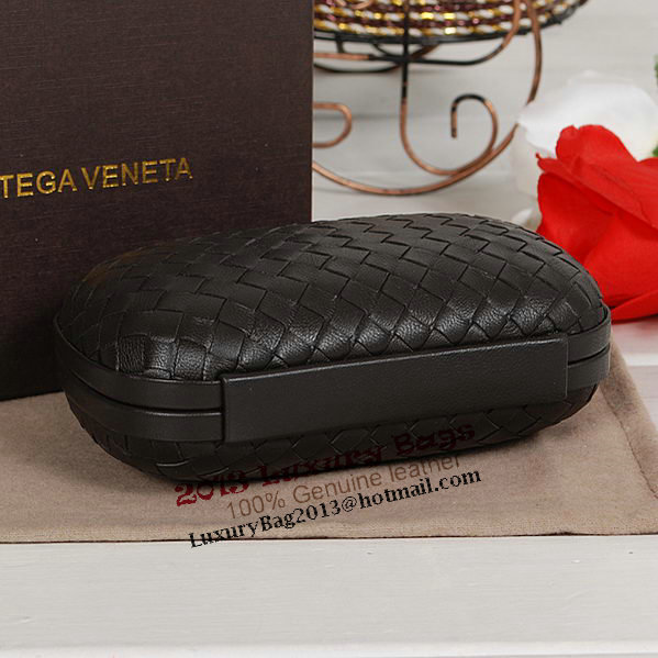 Bottega Veneta Intrecciato Sheepskin Impero Ayers Knot Clutch 11308 Black Bottega Veneta Intrecciato Sheepskin Impero Ayers Knot Clutch 11308 Black
