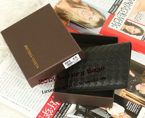 Bottega Veneta Intrecciato Nappa Wallet BV5816 Black Bottega Veneta Intrecciato Nappa Wallet BV5816 Black