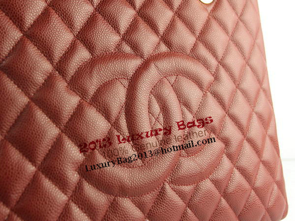 Chanel A50995 Maroon Original Cannage Leather Shoulder Bag Gold Chanel A50995 Maroon Original Cannage Leather Shoulder Bag Gold
