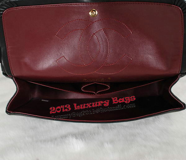 Chanel Classic Flap Bag Black Original Sheepskin Leather A1118 Gold Chanel Classic Flap Bag Black Original Sheepskin Leather A1118 Gold