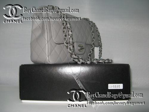 Chanel Classic Flap Bag 2.55 Series Original Cannage Pattern CHA1112 Grey Chanel Classic Flap Bag 2.55 Series Original Cannage Pattern CHA1112 Grey