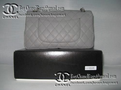 Chanel Classic Flap Bag 2.55 Series Original Cannage Pattern CHA1112 Grey Chanel Classic Flap Bag 2.55 Series Original Cannage Pattern CHA1112 Grey