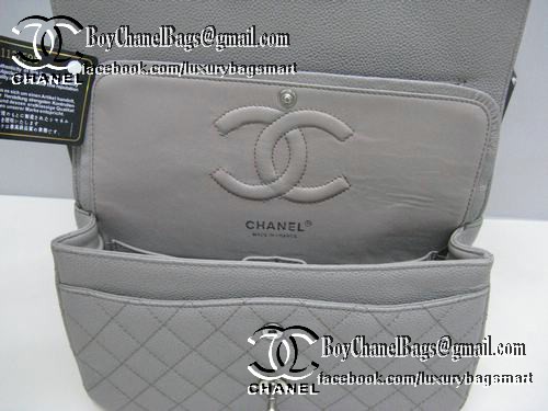 Chanel Classic Flap Bag 2.55 Series Original Cannage Pattern CHA1112 Grey Chanel Classic Flap Bag 2.55 Series Original Cannage Pattern CHA1112 Grey
