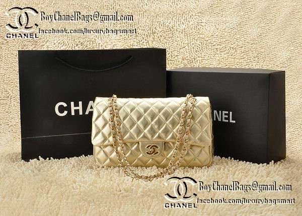 Chanel Classic Flap Bag 2.55 Series Sheepskin Leather CHA1112 Gold Chanel Classic Flap Bag 2.55 Series Sheepskin Leather CHA1112 Gold