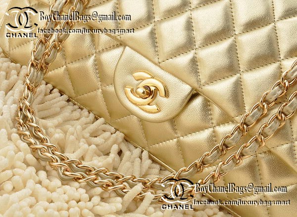 Chanel Classic Flap Bag 2.55 Series Sheepskin Leather CHA1112 Gold Chanel Classic Flap Bag 2.55 Series Sheepskin Leather CHA1112 Gold