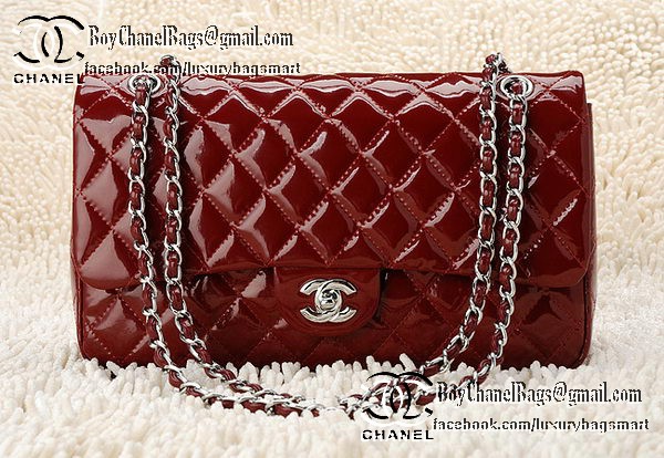 Chanel Classic Flap Bag Patent Leather CHA1113 Burgundy Chanel Classic Flap Bag Patent Leather CHA1113 Burgundy