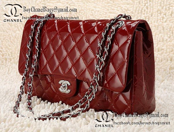 Chanel Classic Flap Bag Patent Leather CHA1113 Burgundy Chanel Classic Flap Bag Patent Leather CHA1113 Burgundy