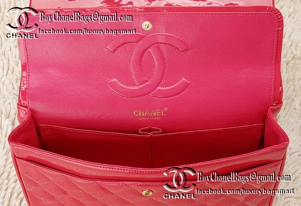 Chanel Classic Flap Bag Patent Leather CHA1113 Peach Chanel Classic Flap Bag Patent Leather CHA1113 Peach