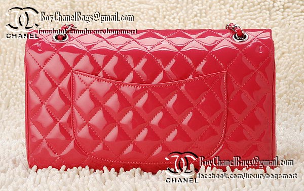 Chanel Classic Flap Bag Patent Leather CHA1113 Peach Chanel Classic Flap Bag Patent Leather CHA1113 Peach