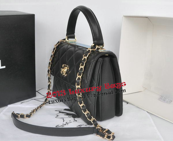 Chanel Classic Top Handle Bag Original Sheepskin Leather CHA92236 Black Chanel Classic Top Handle Bag Original Sheepskin Leather CHA92236 Black