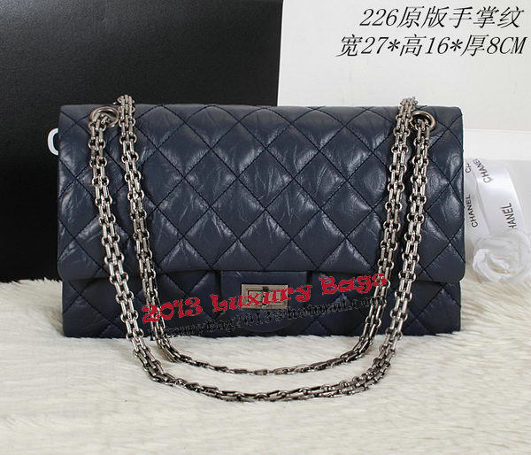 Chanel Classic Flap Shoulder Bags A226 Blue Original Sheep Leather Chanel Classic Flap Shoulder Bags A226 Blue Original Sheep Leather