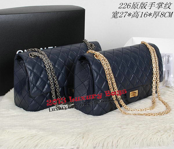 Chanel Classic Flap Shoulder Bags A226 Blue Original Sheep Leather Chanel Classic Flap Shoulder Bags A226 Blue Original Sheep Leather