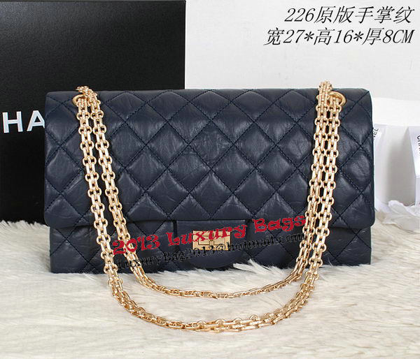 Chanel Classic Flap Shoulder Bags A226 Blue Original Sheep Leather Chanel Classic Flap Shoulder Bags A226 Blue Original Sheep Leather