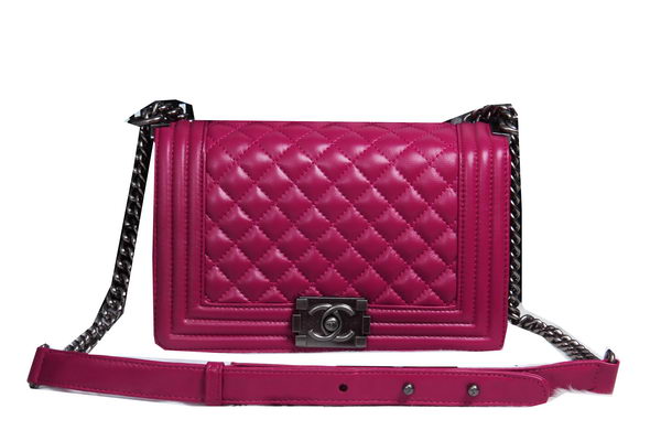 Boy Chanel Flap Shoulder Bag Sheepskin Leather CHA2068 Rosy