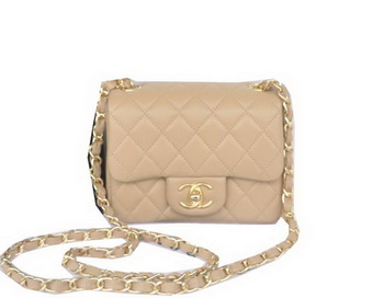 Chanel mini Classic Flap Bag Apricot Original Sheekskin CHA1115 Gold Chanel mini Classic Flap Bag Apricot Original Sheekskin CHA1115 Gold