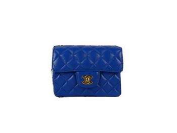 Chanel mini Classic Flap Bag Blue Sheekskin CHA1115 Gold Chanel mini Classic Flap Bag Blue Sheekskin CHA1115 Gold