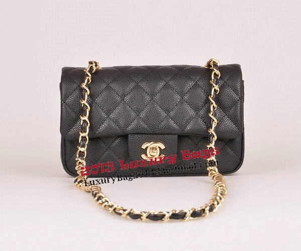Chanel mini Classic Flap Bag Black Cannage Pattern 1117 Gold Chanel mini Classic Flap Bag Black Cannage Pattern 1117 Gold