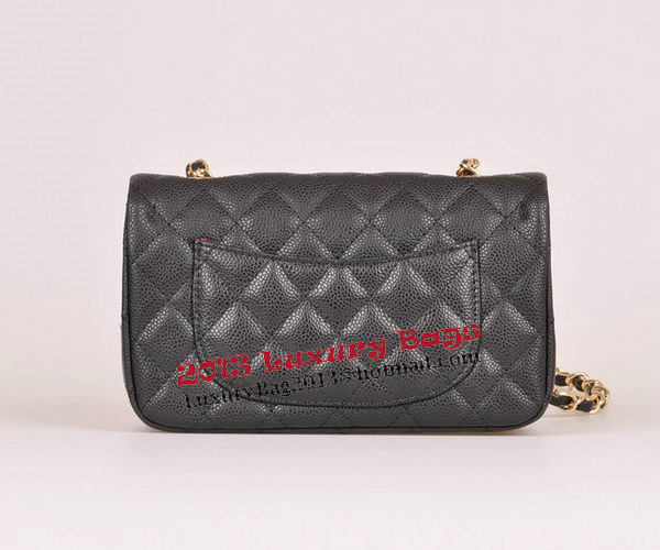Chanel mini Classic Flap Bag Black Cannage Pattern 1117 Gold Chanel mini Classic Flap Bag Black Cannage Pattern 1117 Gold