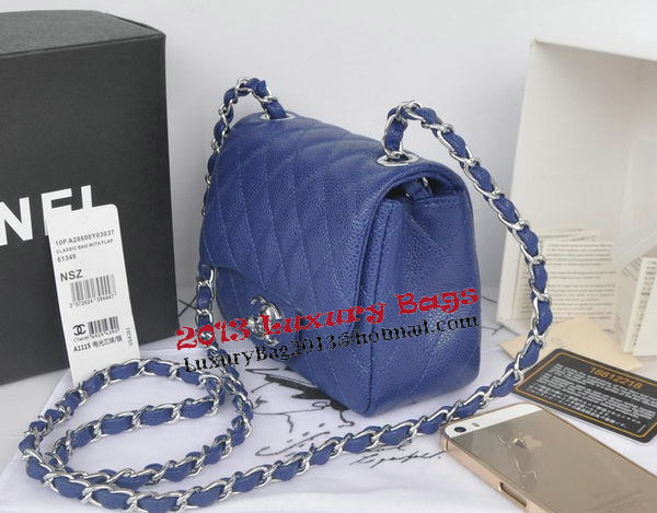 Chanel mini Classic Flap Bag Royal Cannage Pattern 1115 Silver Chanel mini Classic Flap Bag Royal Cannage Pattern 1115 Silver