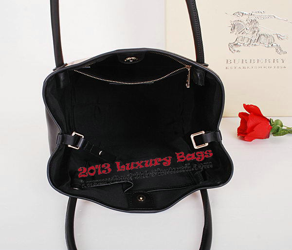 BurBerry Small Haymarket Check Tote Bag 38825571 Black BurBerry Small Haymarket Check Tote Bag 38825571 Black