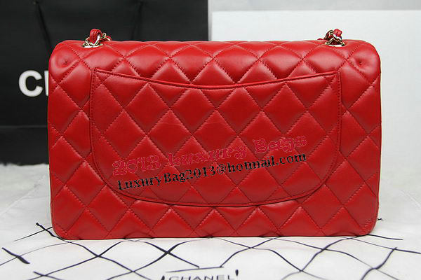 Chanel Classic Flap Bag Red Original Leather CF1113 Gold Chanel Classic Flap Bag Red Original Leather CF1113 Gold